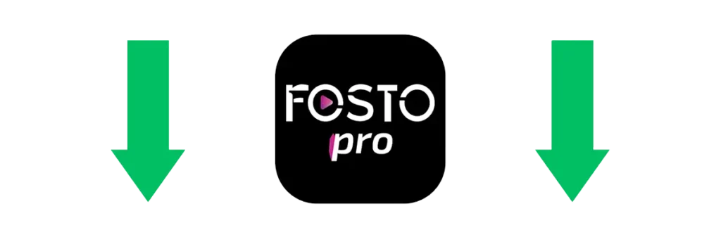 Fosto APK installée sur Android, affichant le menu principal avec les options TV, films et séries
